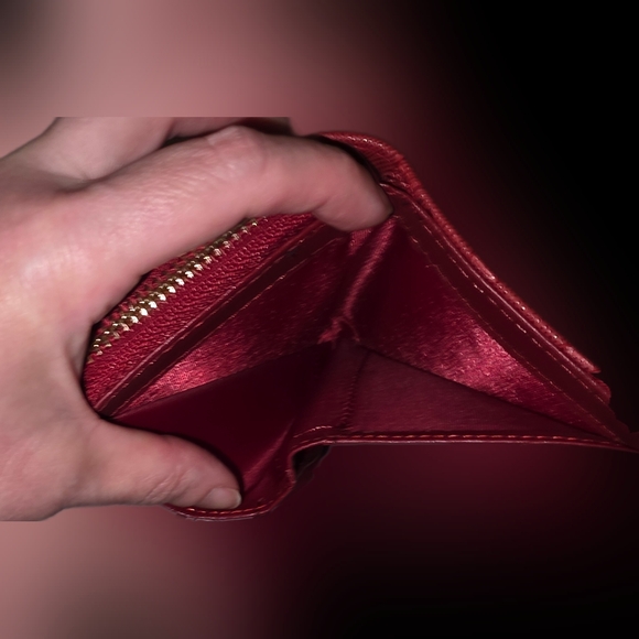 Wine Colored Badgley Mischka Wallet - Picture 7 of 8